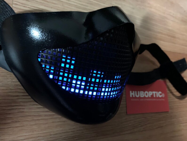 Equalizer mouth DJ Mask LED mask Rave Mask EQ digital mouth Etsy