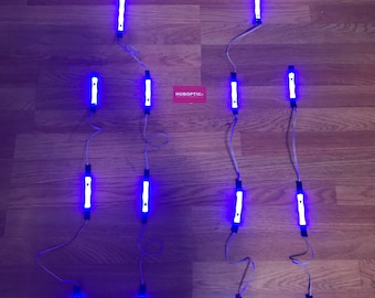 Sound Reactive lights Blue LED Lighting for Props Cosplay Stilt Lights Cyber Glow Tron Neon Effects DIY Costume Kit - Custom Light Up Robot