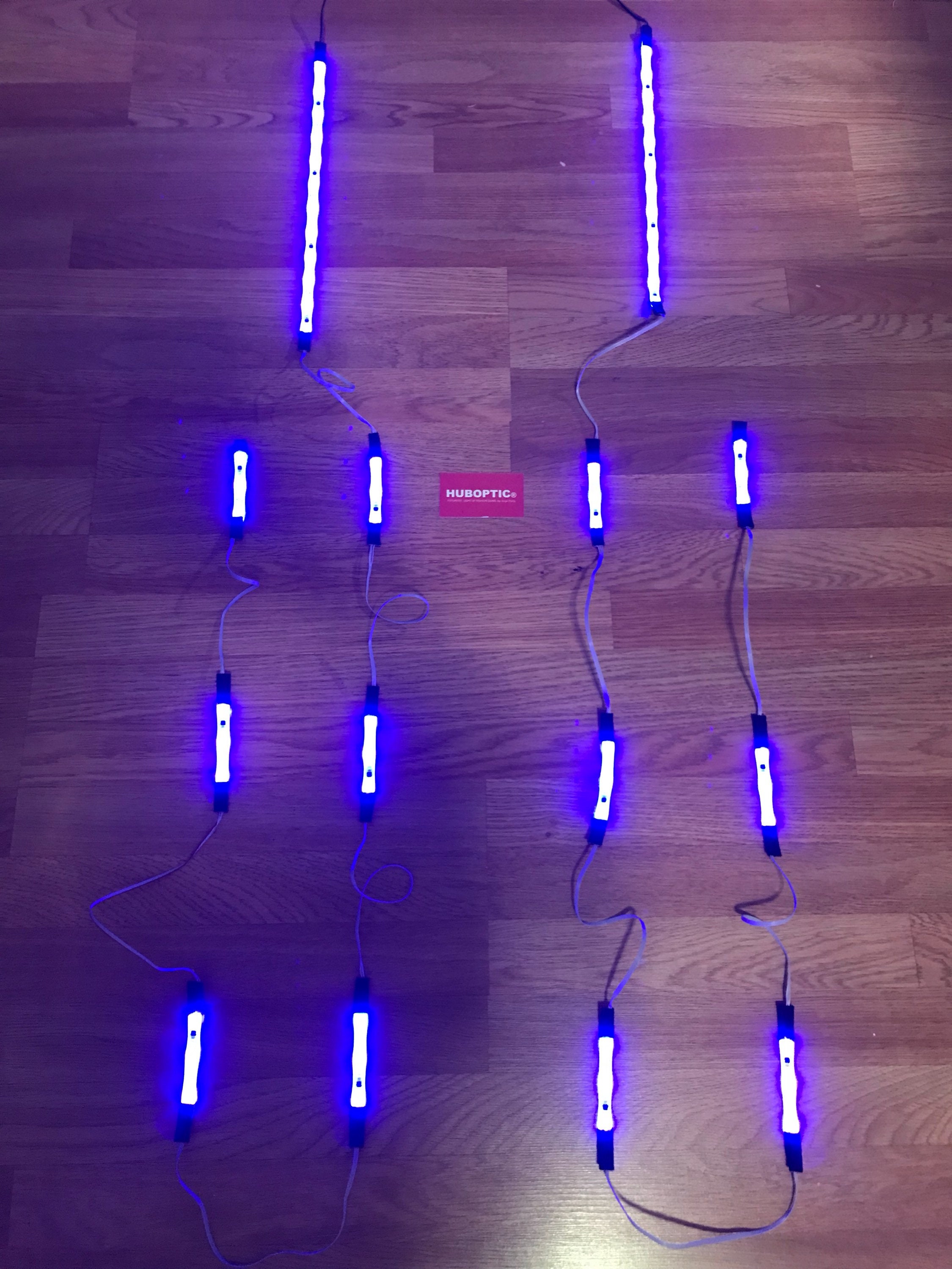 Cosplay LED lights Sound Reactive Blue Lighting DIY Costume Kit - Custom  Light Up Clothes Robot Dancer Props