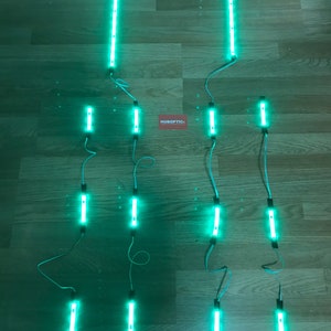 Sound Reactive lights Green LED Lighting for Props Cosplay Stilt Lights Cyber Glow Tron Neon Effects DIY Costume Kit Custom Light Up Robot image 3