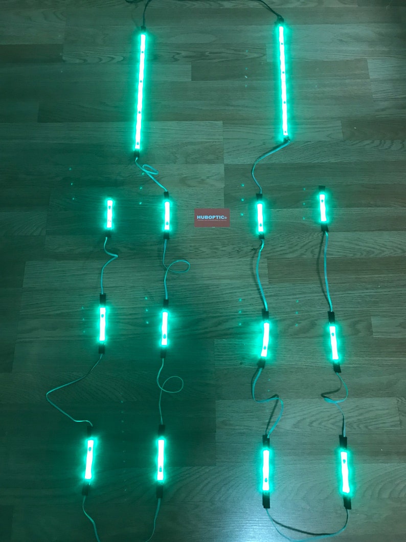 Sound Reactive lights Green LED Lighting for Props Cosplay Stilt Lights Cyber Glow Tron Neon Effects DIY Costume Kit Custom Light Up Robot image 3