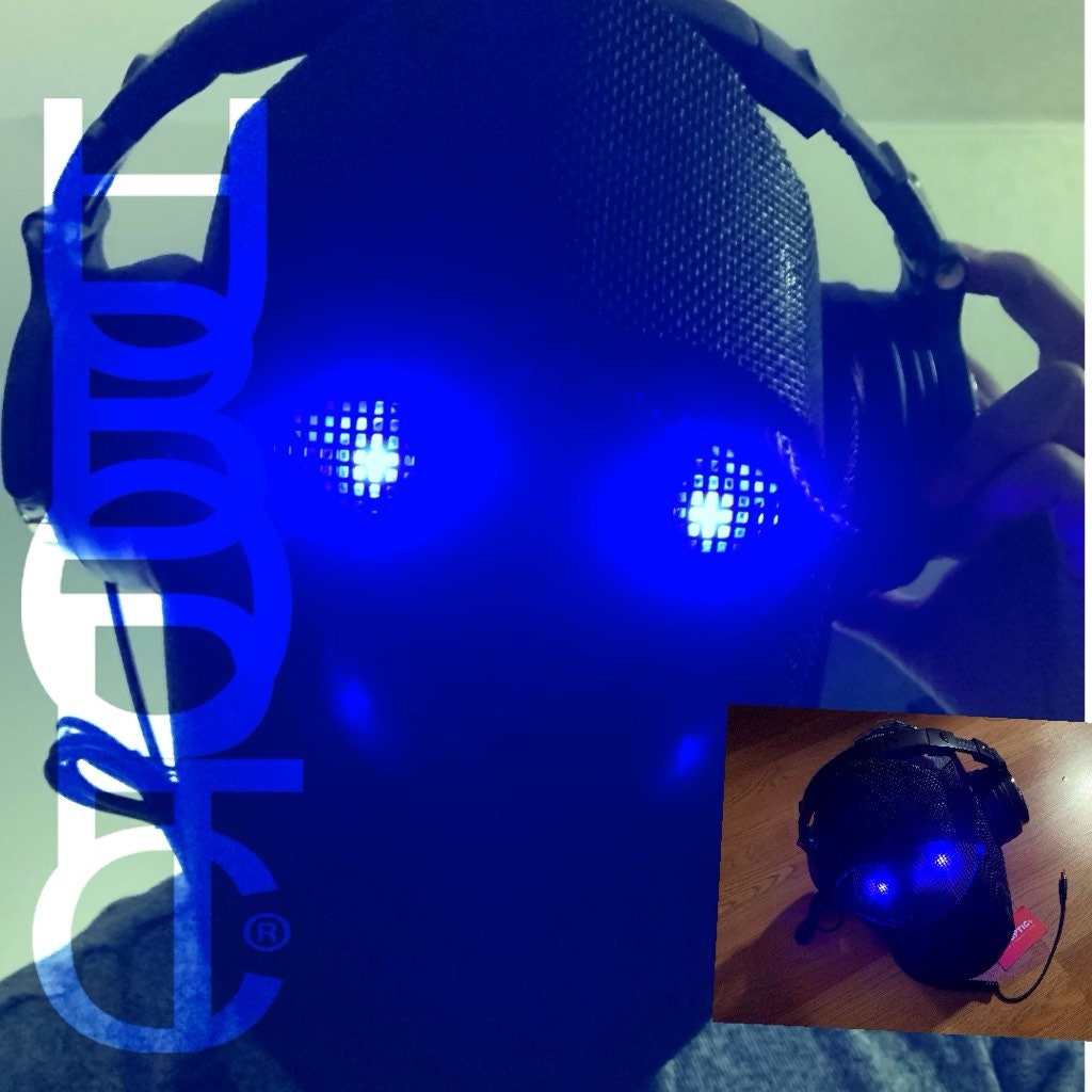 HUBOPTIC® Custom DJ Mask Personalized Helmet Live Streams Etsy