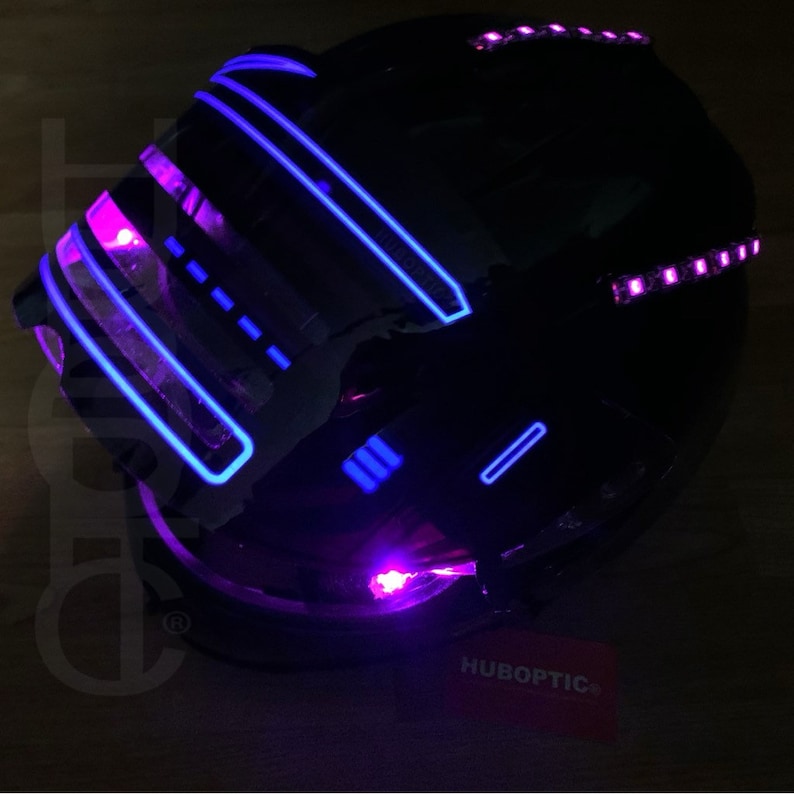 Electro Purple Helmet HUBOPTIC® Robot STG20 Dj Helmet Etsy Canada