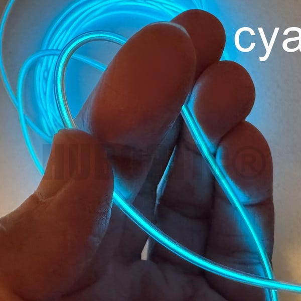 Cosplayer Cyan Sky Blue wire 9' ft Led String for light up costume cosplay props lighting