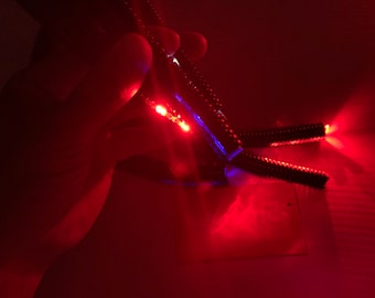 Dreadlocks alien LED Sound Reactive Lighting for Props Cosplay Monster Glow Tron DIY Costume Kit