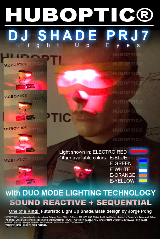 Prj7 Light Up Eyes NFT meta Dj Shades - Robot Eyes Rave Mask - Laser Eyes  Style Cyclops Shades Cyborg Eyes for Gigs Cosplay Party Costume