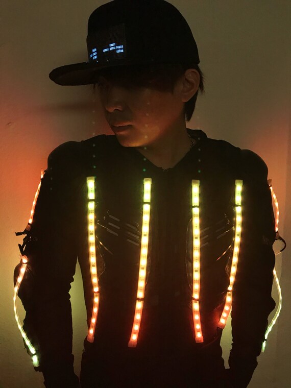 led rave jacket