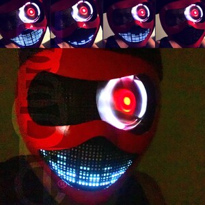 Custom Pink Eyes Nft Meta Huboptic Helmet Electro Bot Dj Etsy Polska