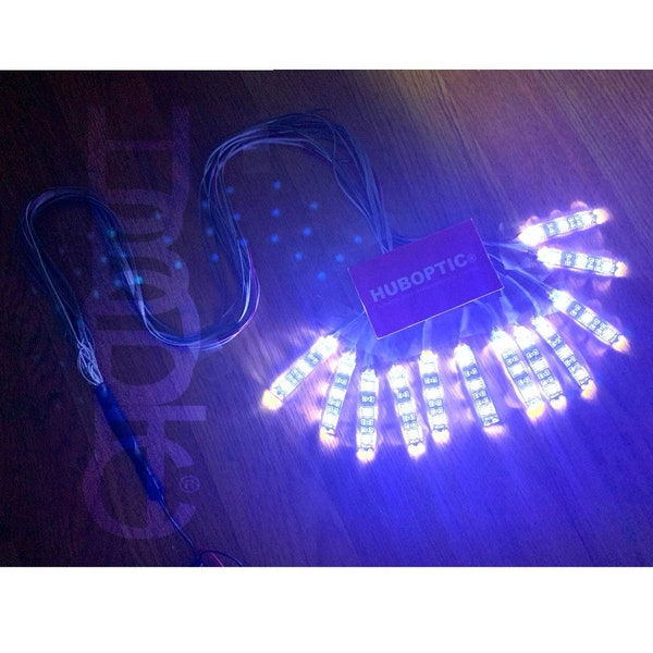 Portable Cosplayer LED 12 (2" LED 30" Wire Length Individually)  HUBOPTIC® Diy lights for gigs streamers party costume clothing masks