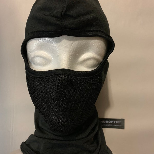 Black Ninja Mask Dust Mask Samurai Mask Crew Dancer Cosplay Full Face Biker Head Cover Ski Mask Gigs Tactical Mesh Mask Balaclava