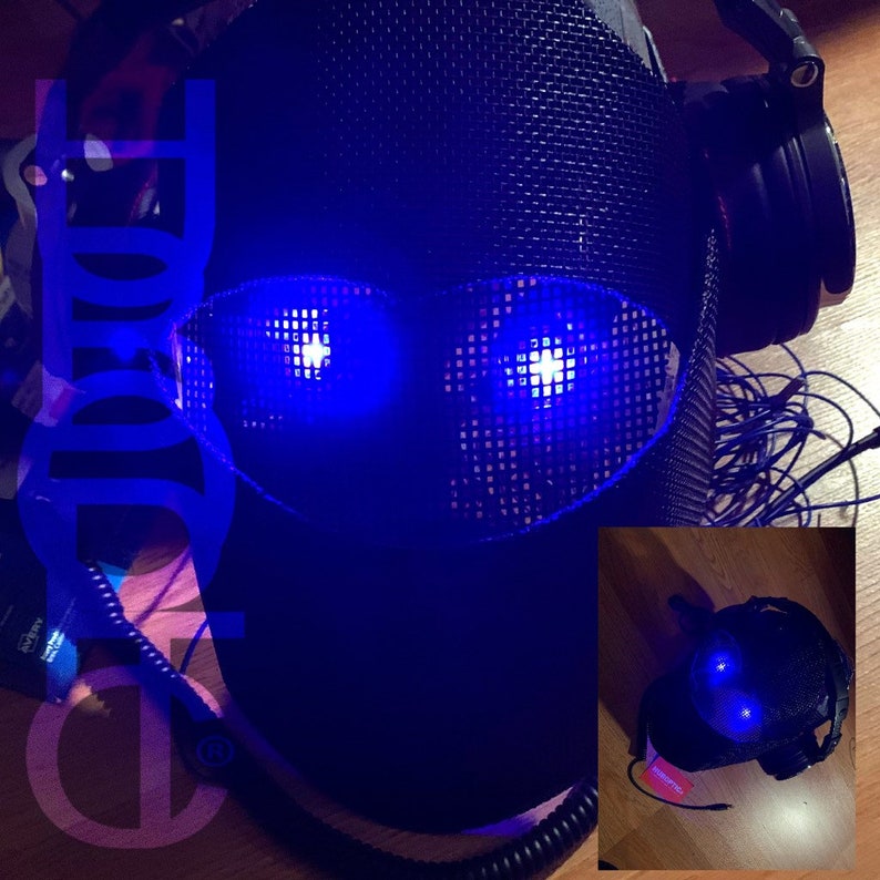HUBOPTIC® Custom DJ Mask Personalized Helmet Live Streams Etsy