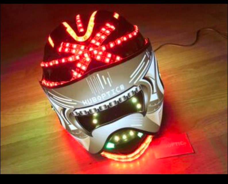 Custom Mask / Helmet LED Sound Reactive Helmet DJ Mask Head Etsy