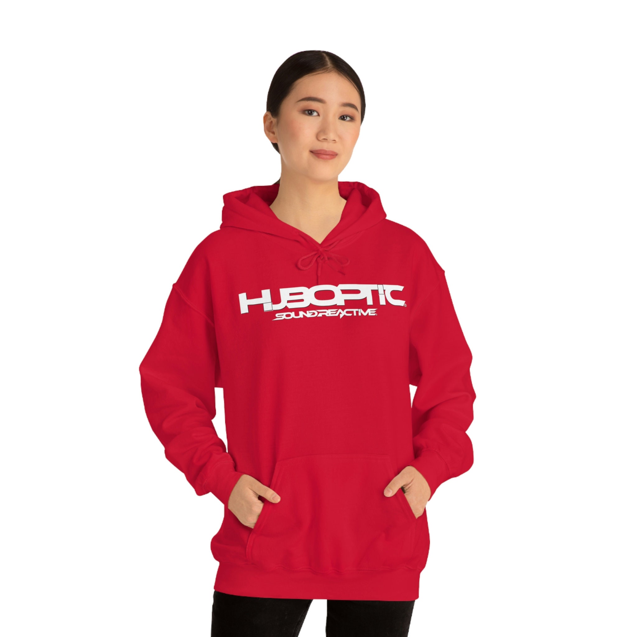 HUBOPTIC Sound Reactive DJ Unisex Heavy Blend Hooded