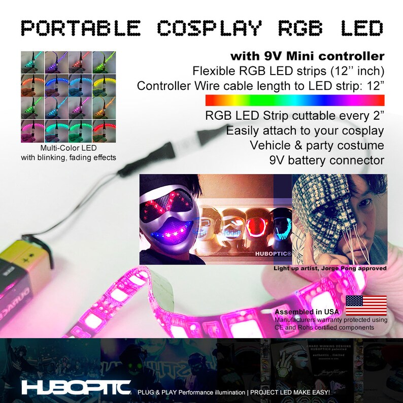 Cosplay Lights Multicolor RGB 12