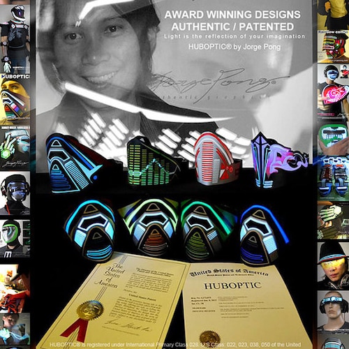 Cobra PRJ3 Mask HUBOPTIC® DJ Mask Sound Reactive Light up Mask