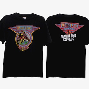 Meat Loaf Rare Vintage Band T-Shirt / Meat Loaf Neverland Express World Tour 1989 / Vintage Meat Loaf Tour T-Shirt / Unisex Size Large