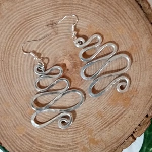 BUY2GET3RDFREE Wire Geometric Earrings,Aluminum Earrings,Dangle Earrings,Abstract Earrings,Statement Earrings,Lightweight,Gift for Her,Boho