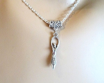 KAUFEN 2 GET 3RD FREE Göttin Halskette, Wicca Halskette, Wicca, Witch, Pagan, Mutter Erde Charm Halskette, Choker von Rebeltude