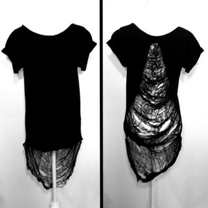 Hand shredded T shirt, Shredded T-Shirt