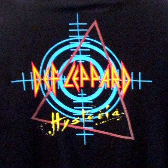 T-shirt Def Leppard Hysteria 88 – Licence Officielle – Coupe Unisexe, Coton Doux – Noir, Tailles XXS à XXL