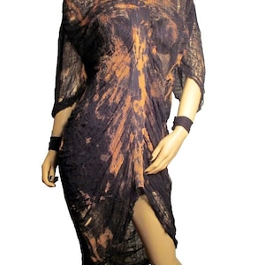 Post Apocalyptic Hand Shredded Tshirt Dress