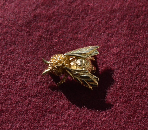 Vintage 14K Gold Insect Pin Brooch