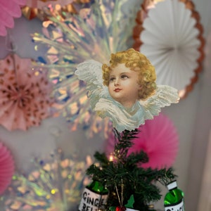 Angelic Tree Topper Cherub Tree Decoration image 1
