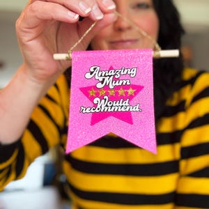 Mini Mum Banner Fünf Sterne Mama Muttertagsgeschenk