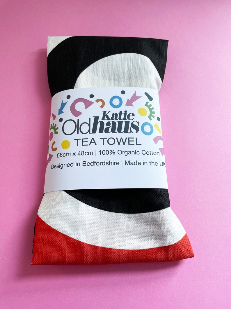 Retro Sixties Print Tea towel image 4