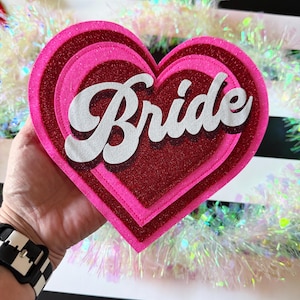 Custom Glitter Felt Patch: Bridal, Birthday, Celebration (20cm)