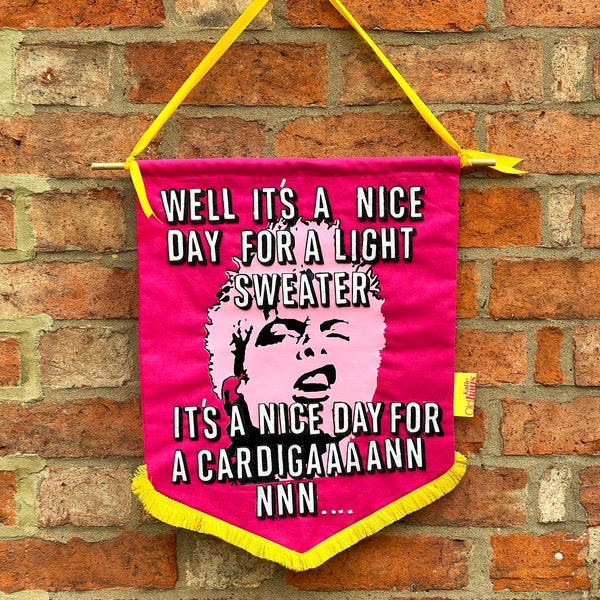 Billy Idol Inspired Winter Meme Wall Hanging