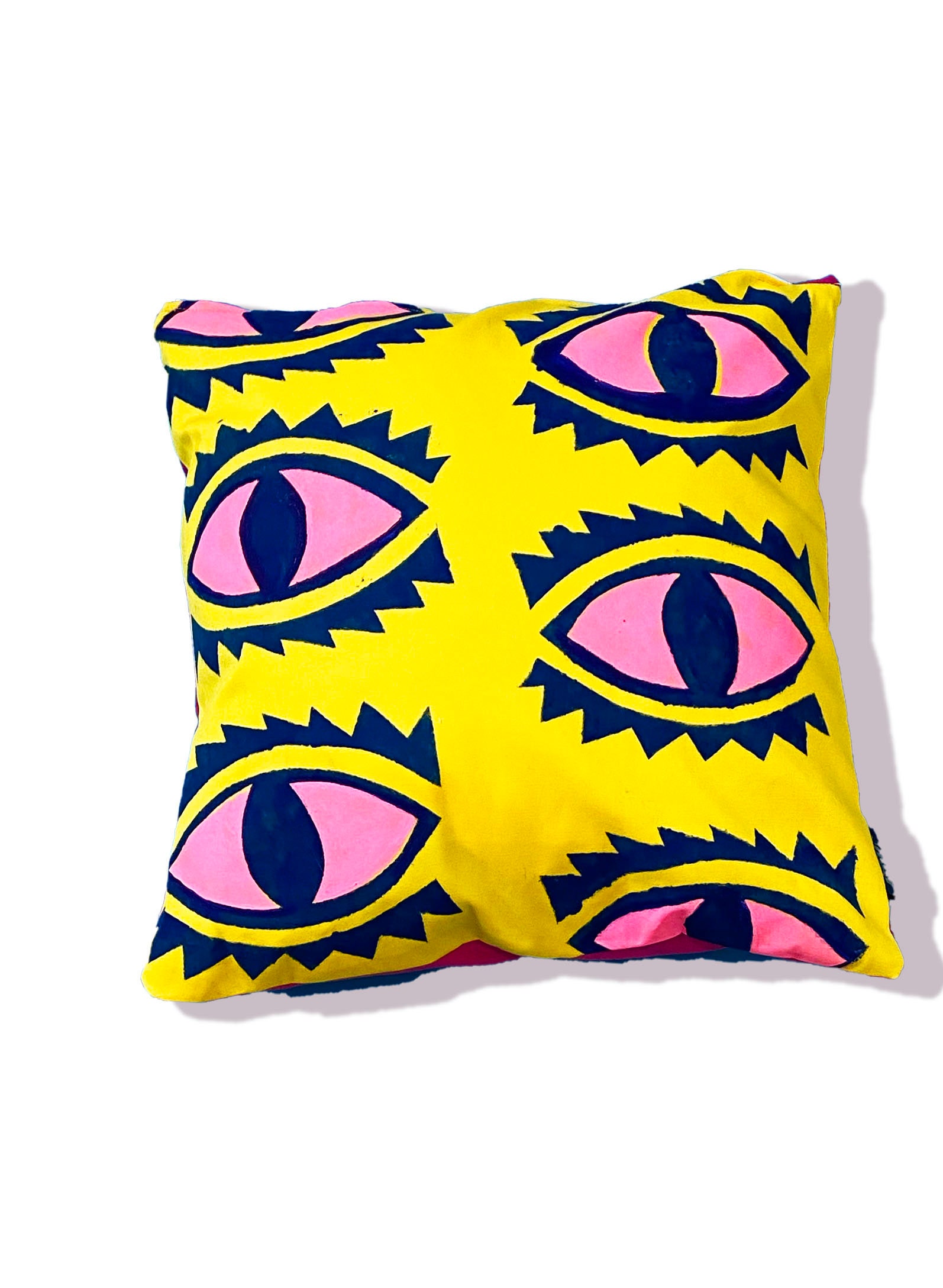 Eye Pillow Eye Patterned Print Abstract Cushion Etsy UK