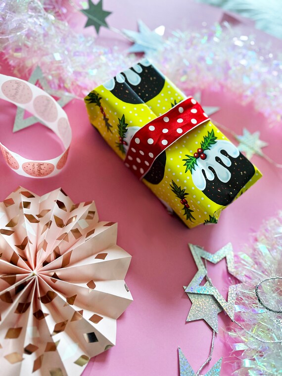 Christmas Wrapping Paper Recycled Pudding Gift Wrap A2 Sheet in