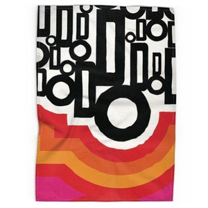 Retro Sixties Print Tea towel image 5