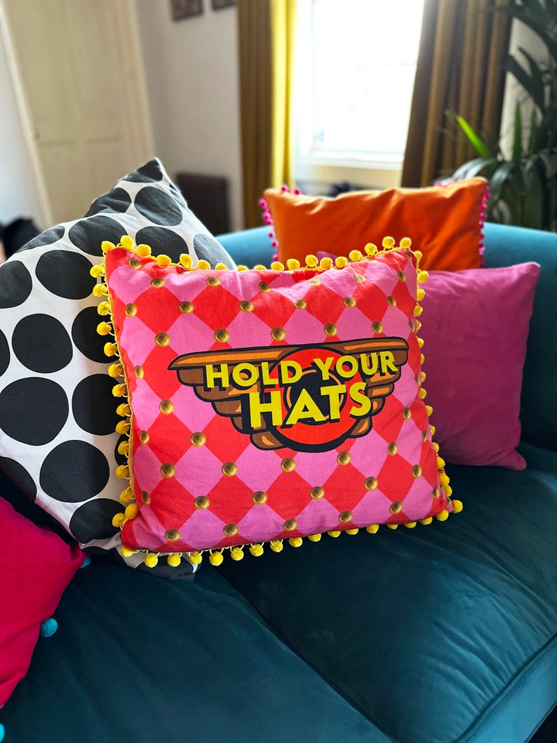 Fairground Harlequin Hold Your Hats Cushion zdjęcie 6