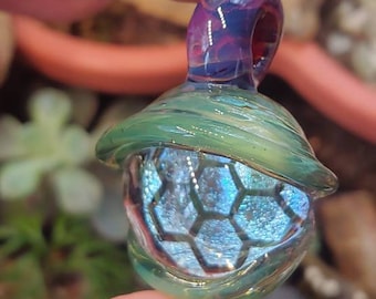 Glassadazical Dichroic Storm Eye with translucent lids