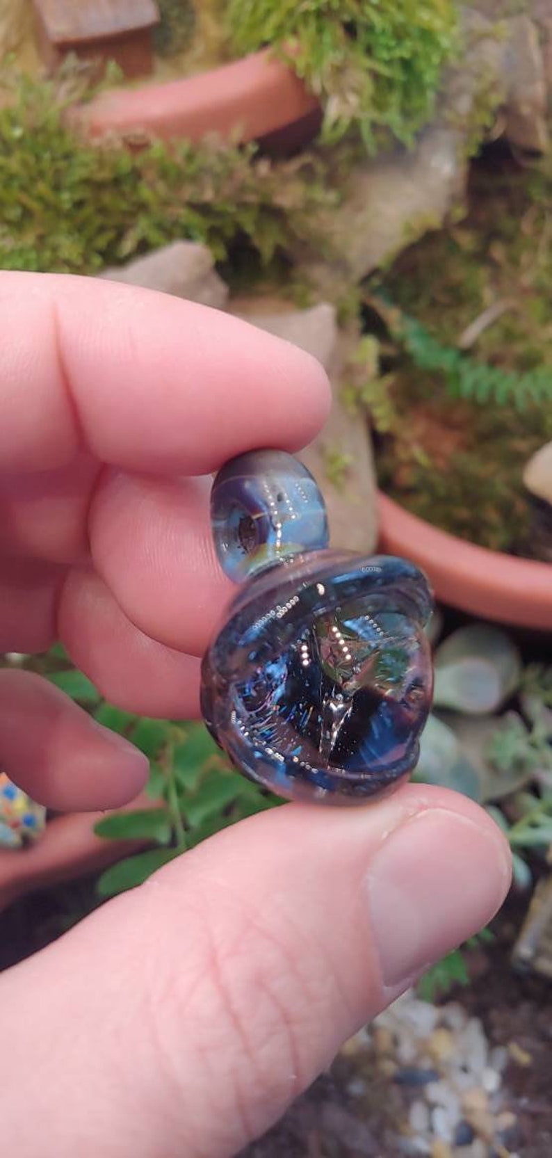 Glassadazical Dichroic Storm Eye with translucent lids