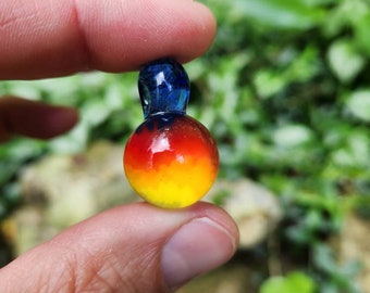 Glassadazical Red to Yellow Gradient Milli Pendant