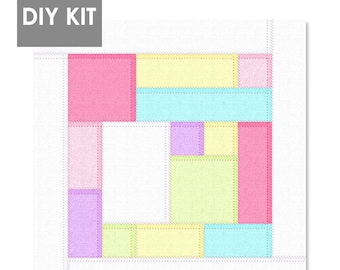 DIY Kit : Korean Traditional Patchwork Pojagi Jogakbo with Ramie Fabrics