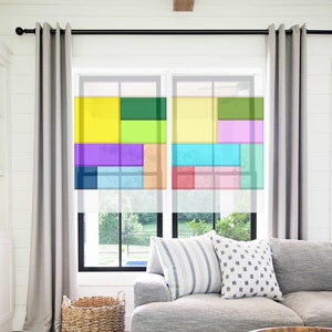 DIY Kit : Korean Traditional Patchwork curtain Wall Hanging Pojagi Jogakbo with Ramie Fabrics