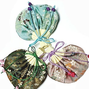 Set of 3 Korean Traditional Small Lucky bags dol table first birthday hanbok