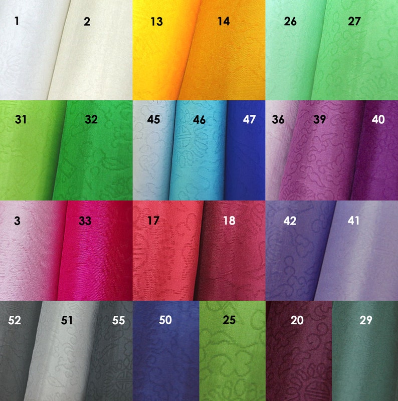 Set of 4 Colors Korean Pattern Silk Organza Silk 100 Fabrics Etsy