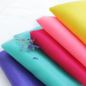 Korean Traditional 100% Pure Silk Organza Nobang for Hanbok Lining Dress Pojagi 44&quot; Wide 1 YD