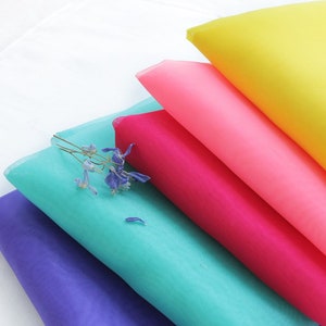 Korean Traditional 100% Pure Silk Organza Nobang for Hanbok Lining Dress Pojagi 44" Wide 1 YD