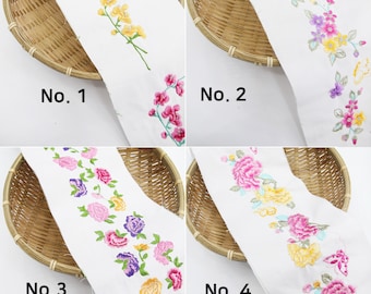 Korean Traditional Embroidery Fabrics Cloth for Dol First Birthday Table Decor Hanbok Table Runner