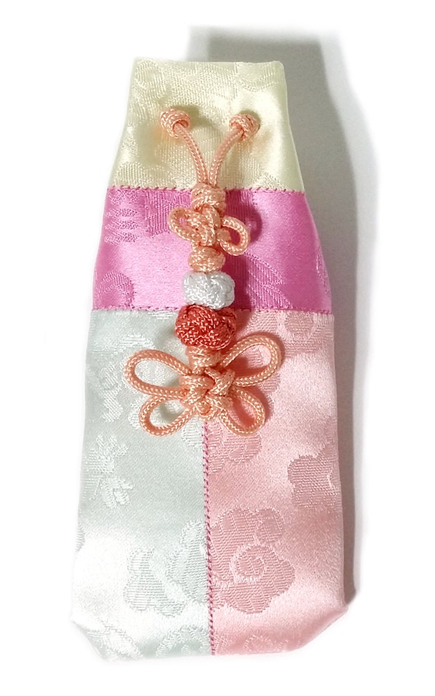 Handmade Korean Traditional Seal Case Lipstick Case Holder USB Flash Memory Card Case Holder Bag Pouch