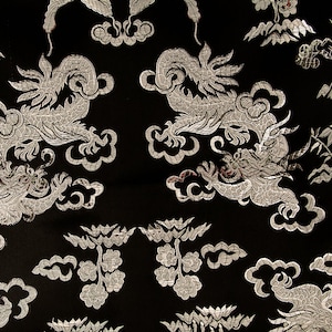 Traditionelles koreanisches Drachenmuster-Stofftuch für Hanbok-Kleid-Tischdecke für Dol Erster Geburtstag 44 &quot;breit 1YD