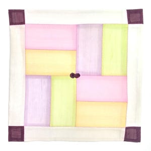 DIY Kit: Traditionellen koreanischen Seiden Organza Patchwork Pojagi Jogakbo