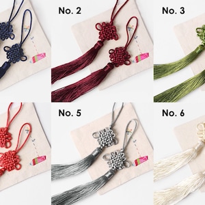 Set of 6 Korean traditional Knots Tassels