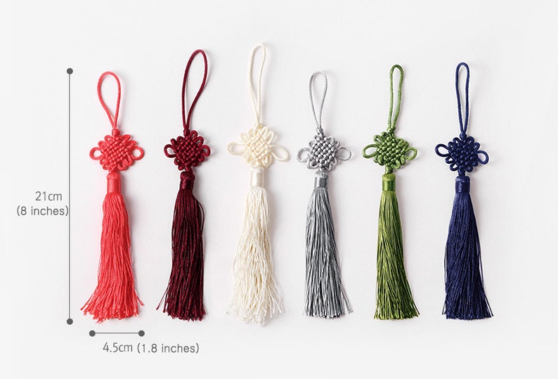 Set of 6 Korean Traditional Knots Tassels Etsy